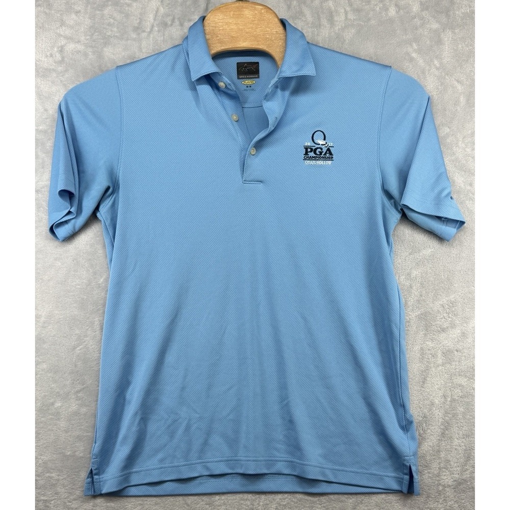 Greg Norman Play Dry Golf Polo Shirt 2017 PGA Championship‎ Quail Hollow Men's M